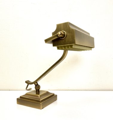 Art Deco Brass Desk Lamp, 1950s-WZZ-1453596