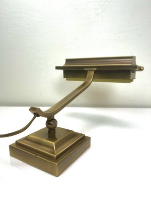 Art Deco Brass Desk Lamp, 1950s-WZZ-1453596