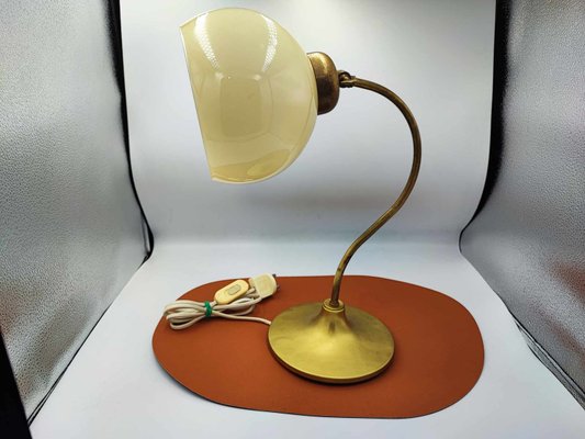 Art Deco Brass Desk Lamp, 1950s-CAQ-2021068