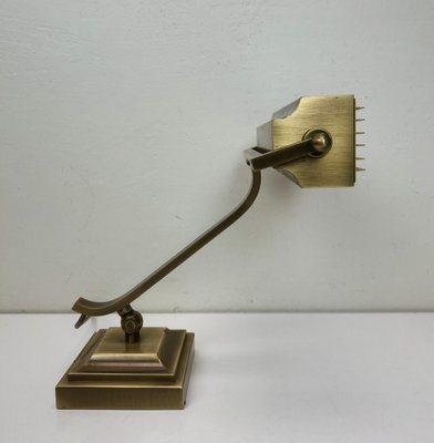 Art Deco Brass Desk Lamp, 1950s-WZZ-1453596