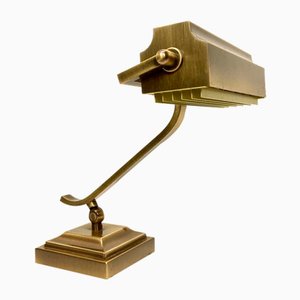 Art Deco Brass Desk Lamp, 1950s-WZZ-1453596