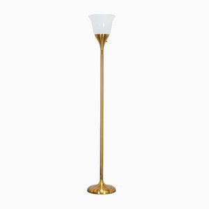 Art Deco Brass Floor Lamp, 1980s-WCH-1705309