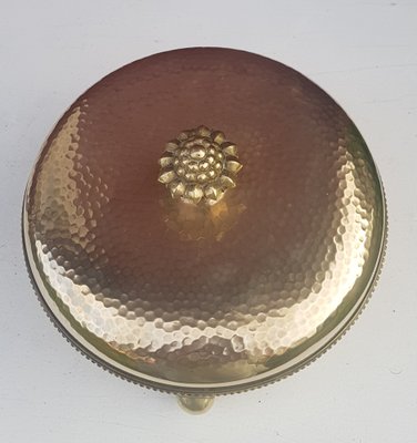 Art Deco Brass Lidded Box from Munich Workshops, 1925-QDP-1367186