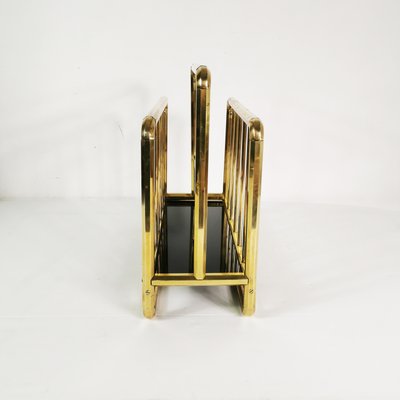 Art Deco Brass Newspaper Rack, Germany, 1950s-ZTG-2023385