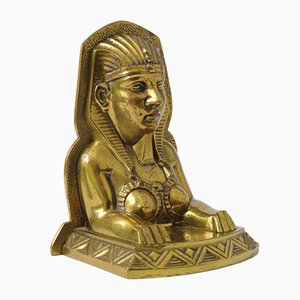 Art Deco Brass Sphinx Bookend, 1920s-IXK-892877