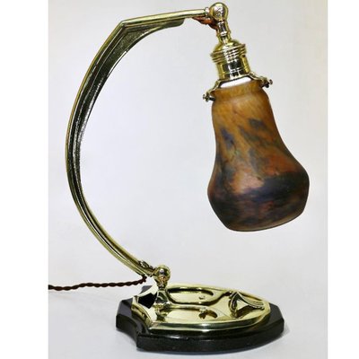 Art Deco Brass Table Lamp, 1910s-VDW-961511