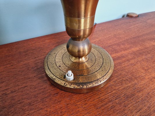 Art Deco Brass Table Lamp, 1920s-FAX-1750464