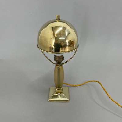 Art Deco Brass Table Lamp, 1930s-TZ-1350681