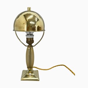 Art Deco Brass Table Lamp, 1930s-TZ-1350681