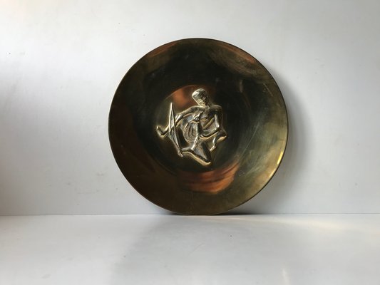 Art Deco Bronze Bowl by N. Dam Ravn for Nordisk Malm, 1930s-LCR-583616