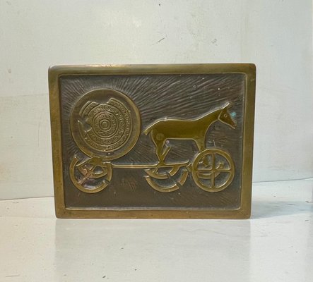 Art Deco Bronze Box with the Sun Chariot by N. Dam Ravn-LCR-2042142