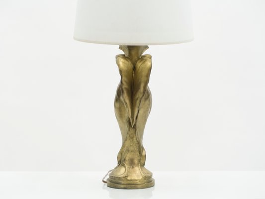 Art Deco Bronze Table Lamp, 1920s-YJA-1299910