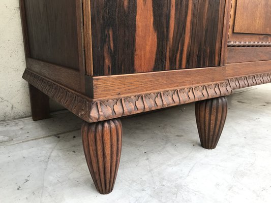 Art Deco Buffet-Chest of Drawers with a Marble Top, 1920s-WQQ-1395983