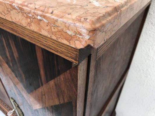 Art Deco Buffet-Chest of Drawers with a Marble Top, 1920s-WQQ-1395983