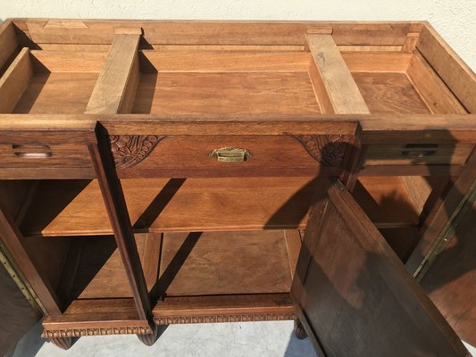 Art Deco Buffet-Chest of Drawers with a Marble Top, 1920s-WQQ-1395983