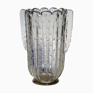 Art Deco Bullicante Murano Glass Vase from Barovier, 1930s-KGD-1794276