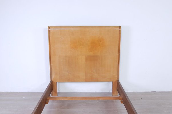 Art Deco Burl Single Bed Frame, 1930s-XSG-750181