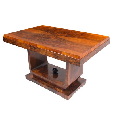 Art Deco Burl Walnut Extendable Dining Table by Osvaldo Borsani for Guido Pennati, 1930s-NJV-765335