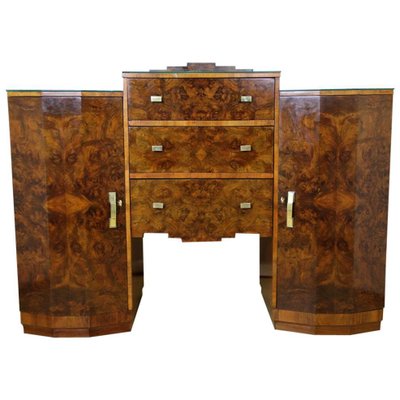 Art Deco Burr Walnut Buffet, Austria, 1925-TQA-1322250