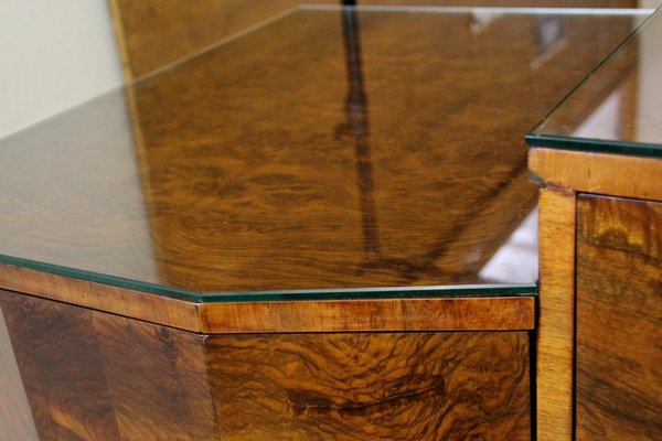 Art Deco Burr Walnut Buffet, Austria, 1925-TQA-1322250