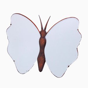 Art Deco Butterfly Shaped Wall Hanging Mirror, 1930s-XT-2043564