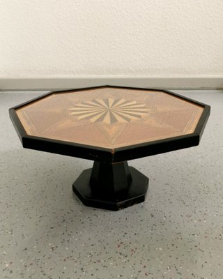 Art Deco Cake Plate with Marquetry, 1940s-FW-981618