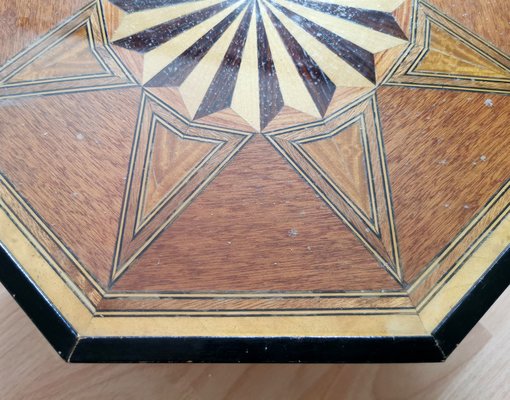 Art Deco Cake Plate with Marquetry, 1940s-FW-981618