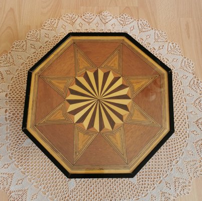 Art Deco Cake Plate with Marquetry, 1940s-FW-981618