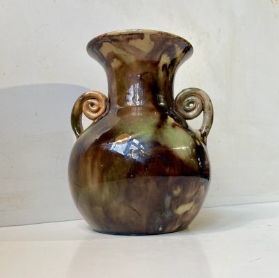 Art Deco Camouflage Glaze Ceramic Vase by Michael Andersen & Son., 1920s-LCR-1794890