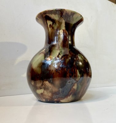 Art Deco Camouflage Glaze Ceramic Vase by Michael Andersen & Son., 1920s-LCR-1794890