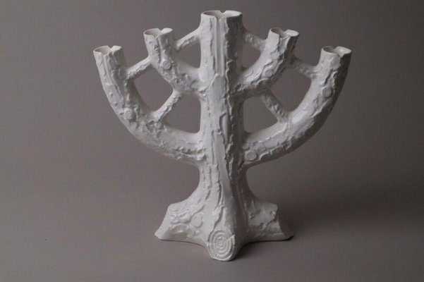 Art Deco Candleholder in Ceramic with Albero Branches by Max Roesler-ESB-1376630