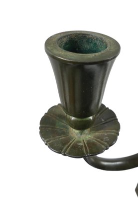 Art Deco Candleholder in Disco Metal by Just Andersen, Denmark, 1930s-RCH-2032522