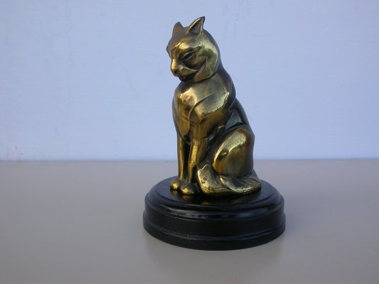 Art Deco Cat Sculpture by Franjou, 1920s-CNH-1802254