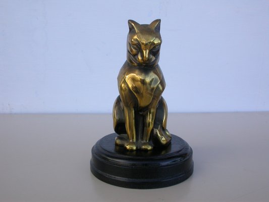 Art Deco Cat Sculpture by Franjou, 1920s-CNH-1802254