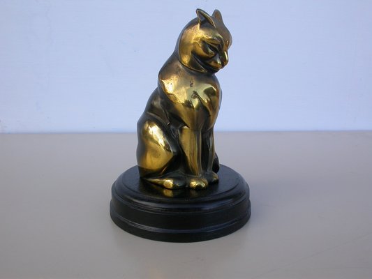 Art Deco Cat Sculpture by Franjou, 1920s-CNH-1802254