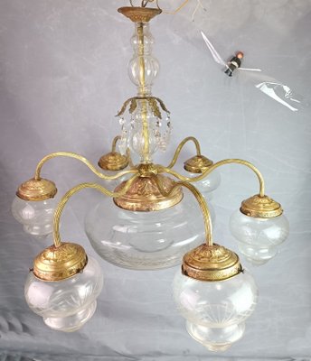 Art Deco Ceiling Lamp, 1930s-ZVO-1447250