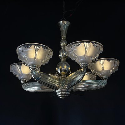 Art Deco Ceiling Lamp from Petitot & Ezan, 1930s-JUZ-1721239