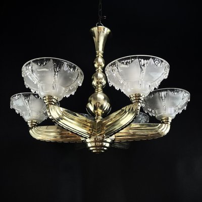 Art Deco Ceiling Lamp from Petitot & Ezan, 1930s-JUZ-1721239