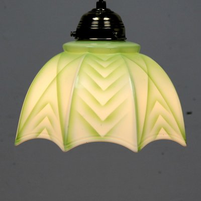 Art Deco Ceiling Lamp in Decorated Opaline-NE-1077511