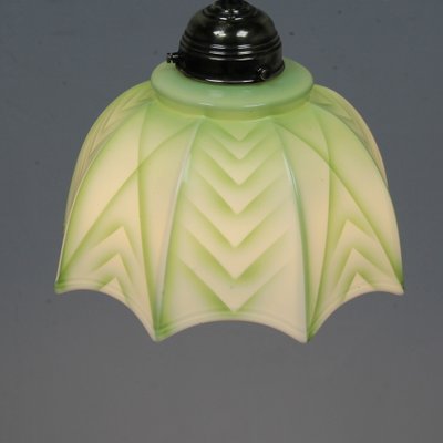 Art Deco Ceiling Lamp in Decorated Opaline-NE-1077511