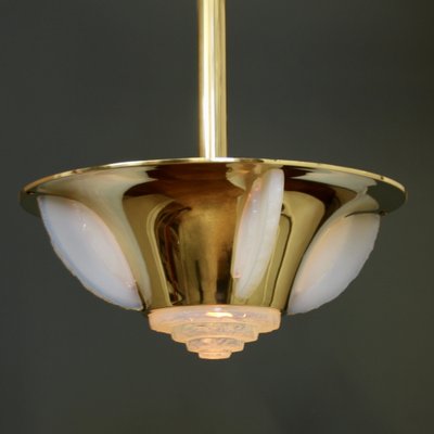 Art Deco Ceiling Lamp in the style of Jean Perzel, 1930s-SY-1723691