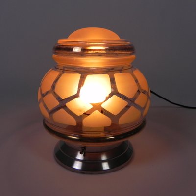 Art Deco Ceiling Lamp with Glass Shade, 1930s-TL-1820573