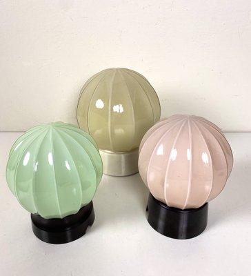 Art Deco Ceiling Lamps from Thabur, 1920s, Set of 3-WZZ-1277040