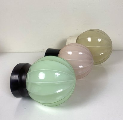 Art Deco Ceiling Lamps from Thabur, 1920s, Set of 3-WZZ-1277040