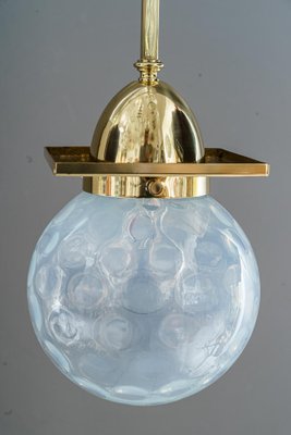 Art Deco Ceiling Lamps with Original Glass Shades, Vienna, 1920s, Set of 2-SPD-1705125