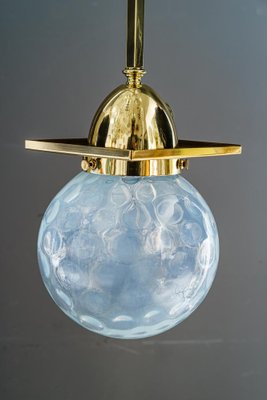 Art Deco Ceiling Lamps with Original Glass Shades, Vienna, 1920s, Set of 2-SPD-1705125