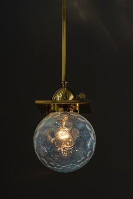 Art Deco Ceiling Lamps with Original Glass Shades, Vienna, 1920s, Set of 2-SPD-1705125