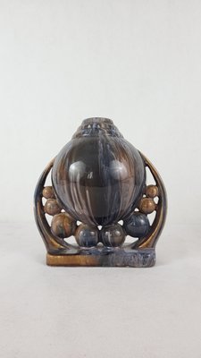 Art Deco Ceramic Ball Vase, 1950s-XYB-2040342