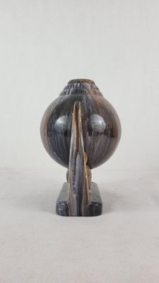 Art Deco Ceramic Ball Vase, 1950s-XYB-2040342