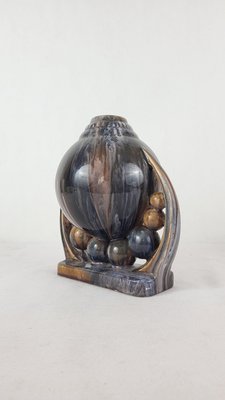 Art Deco Ceramic Ball Vase, 1950s-XYB-2040342